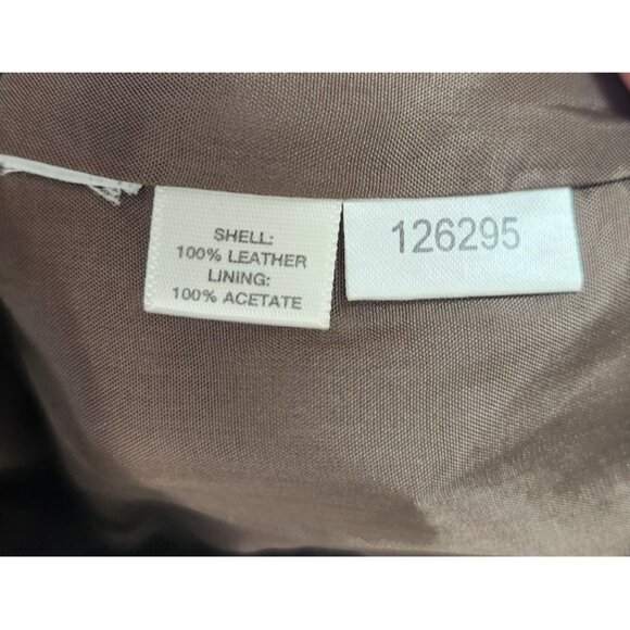 LOFT  Brown Suede Button Front Skirt High Waist Ruffle Hem Flap Pockets Boho 8 - Picture 7 of 10